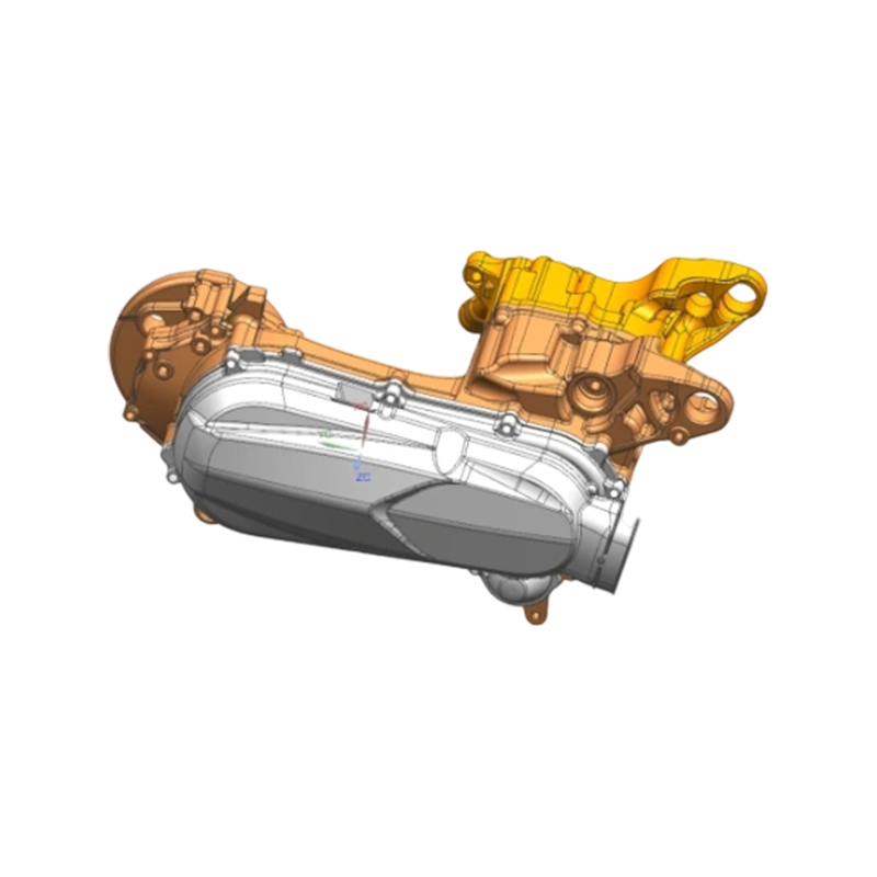 Aluminum die casting motorcycle part box component