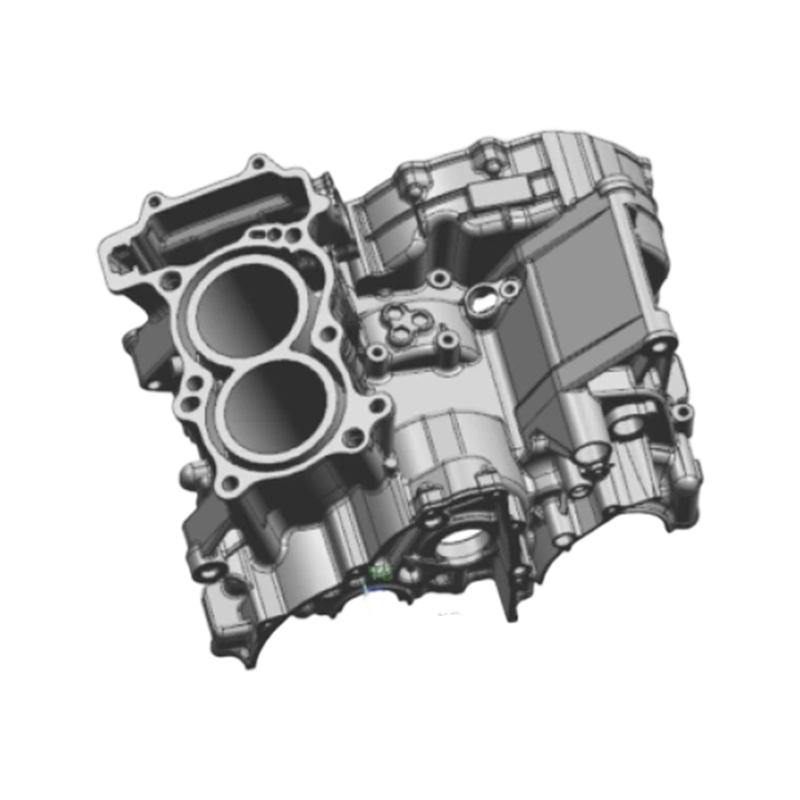 Aluminum die casting motorcycle part crankcase upper housing