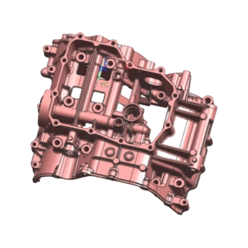  Aluminum die casting motorcycle parts crankcase bottom